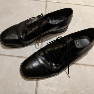 Shiney black leather dress shoes